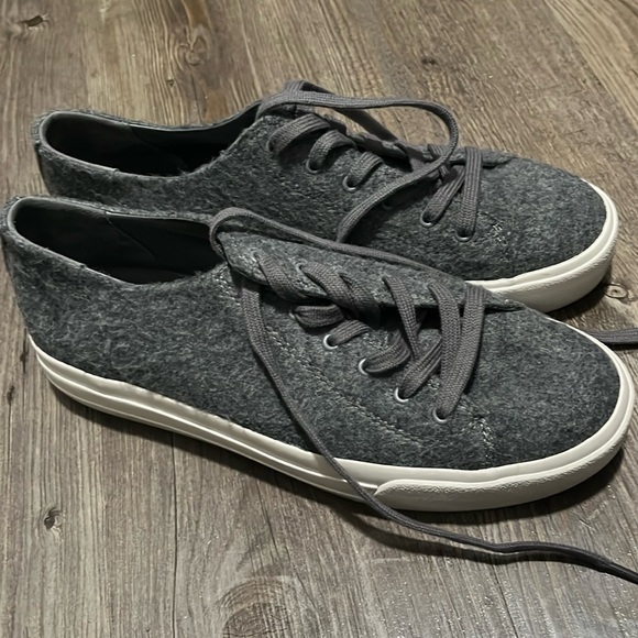Vince Heaton Platform sneakers grey fabric upper rubber sole - Picture 2 of 10